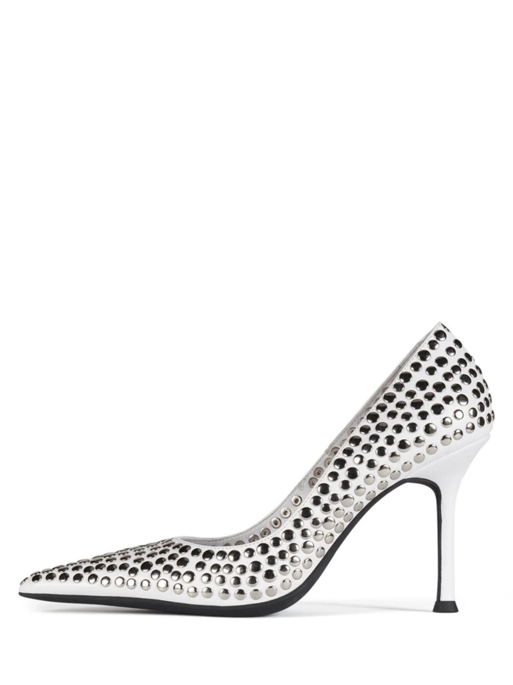Jeffrey Campbell Risktaker Studded White Heel